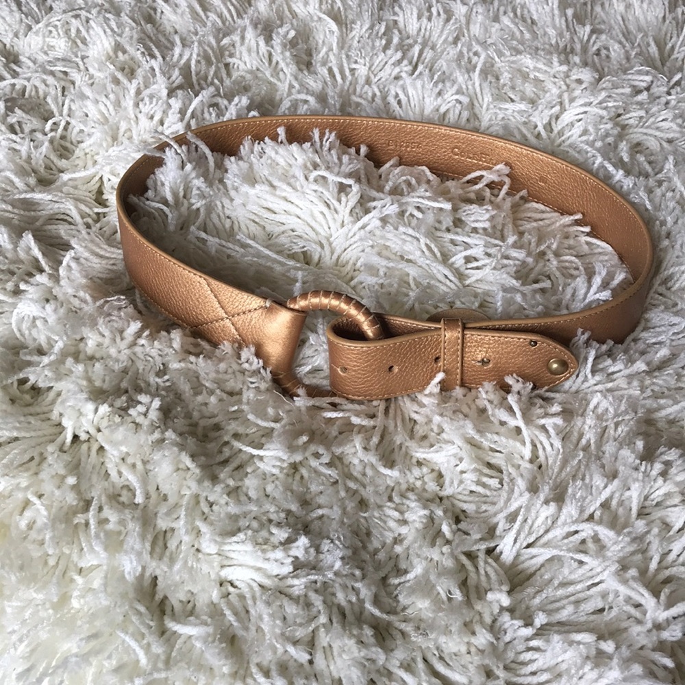 Gold Cole Haan belt